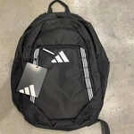Adidas Excelerator Large Backpack 16" Laptop Unisex Black/white 3 Strip Webbing. Fixed Price $32.00.
