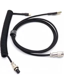 Angitu Shape Single Sleeved Pet Coiled Type Cable With GX12 Aviator -b-green. Fixed Price $16.30.