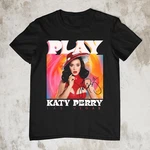 Rare Katy Perry Gift For Fans Heavy Cotton All Size Unisex Black Shirt BL141. Fixed Price $19.04.