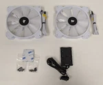 Corsair Icue SP140 Rgb Elite 140MM White Pwm Fan Dual Kit W/ Lighting Node. Fixed Price $69.99.