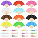 12 Pieces Bamboo Folding Fans Paper For Women Foldabl.... Fixed Price $20.80.