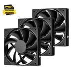 3-PACK 120MM Black Computer Case Fans High Performance Cooling Low Noise 3-PIN. Fixed Price $16.38.