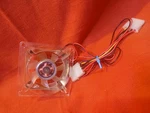 Dc Fan 3"X3" Volt 0.14 Clear D60SM-12. Fixed Price $18.00.