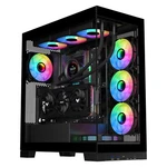 Sama Neview 4503 Black Full Tower Pc Case, Dual Tempered Glass Panels, 4X12CM.... Fixed Price $117.98.