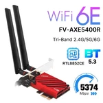 Pcie Wifi 6E Card For Desktop RTL8852CE AX5400 Tri-band 6GHZ With Bluetooth 5.3. Fixed Price $19.19.