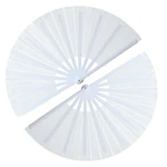 Gegeya 13INCH Large Rave Popping Hand Fans Foldable White 2 Packs. Fixed Price $11.96.