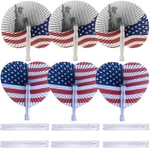 20 Pack Paper Folding Hand Fans,decoration Stars & Stripes July 4TH Patriotic.... Fixed Price $26.37.