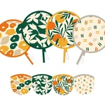 Sujjy 4 Pcs Abstract Styles 7.8INCH * / 20CM, Orange & Green. Fixed Price $15.05.