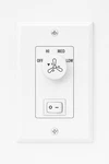 Fan & Light Wall Control Switch 3-SPEED Rotary + On/off 120V Ac. Fixed Price $12.00.