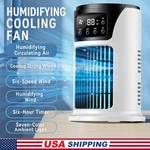 Portable Air Cooler Fan Humidifier Led Personal Cooling Mini Ac Conditioner. Fixed Price $20.99.