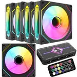 FANS:5PACK 120MM Pwm Argb Case With Hub And Remote,speed Control,.... Fixed Price $51.39.