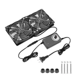 Dual 120MM High Cfm Computer Fans With Ac Plug, 110V - 240V Variable Speed.... Fixed Price $42.27.