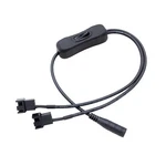 Yikaien Dc Power Supply Plug To Dual 3/4-PIN Pc Fan Adapter With Switch.... Fixed Price $14.56.