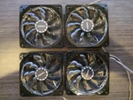 Lot Of 4 Enermax T.b.silence UCTB12 120MM Blue Led Fans 3-PIN. Fixed Price $40.00.