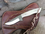 7" Handmade Fixed Blade Cowboy Skinner/hunting Knife With Leather Sheath, Hig.... Fixed Price $127.39.
