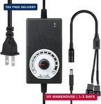 Delinx 3-12V 24W Adjustable Power Supply Fan Speed Controller, 100-240V Ac To. Fixed Price $24.36.