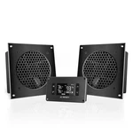 Infinity Airplate T8, Quiet Cooling Dual-fan System 6 Inch, Brushed Black. Fixed Price $178.12.