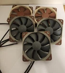 Lot Of Noctua Fans 120MM (2X NF-F12 Pwn, 2XNF-P12 REDUX-1700 Pwm). Fixed Price $50.00.