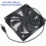 Multipurpose Quiet 120MM Usb Fan For Receiver Dvr Playstation Xbox Pc With Grill. Fixed Price $9.99.