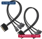 Gebildet 2PCS Sata To 3 Way Pin / 4 Pmw 12V Case Fan Power Adapter Cabl. Fixed Price $14.13.