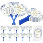 Aneco 120 Pieces Wedding Plastic Fans With Table Sign Handheld P.... Fixed Price $54.60.