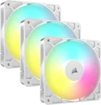 Corsair RS120 Argb 120MM Pwm Fans 3-PACK White Low Noise Magnetic Free Shipping. Fixed Price $33.99.