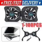 Dual Usb Cooling Pad Foldable Slim Fans Cooler Stand For Laptop Notebook Lot. Fixed Price $290.00.