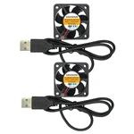 Anvision 2-PACK 40MM X 10MM Dc 5V Usb Brushless Cooling Fan, Dual Ball Bearing. Fixed Price $21.08.