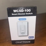 New Craftmade Smart Wifi On/off Dimmer Switch Wall Control WCSD-100. Fixed Price $19.99.