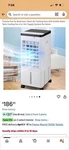 Turbine For Bedroom, Silent Air Cooling Fans With Visible Water Tank,. Fixed Price $79.00.