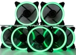 Cuk 7-PACK Green Halo Ring 120MM Led Vibrant Color Computer Case Fan For Cpu .... Fixed Price $23.84.