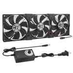 Big Airflow 3 X 120MM 14'' Computer Fan With Ac Plug, 110V To 240V.... Fixed Price $61.90.