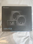 Infinity Airplate T8, Quiet Cooling Dual-fan System 6 Inch, Brushed Black. Fixed Price $90.00.