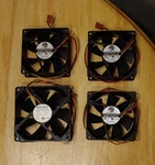 Lot Of 3 Power Logic PL80S12M And Foxconn PV902512L Dc 12V Brushless Fans. Fixed Price $9.99.