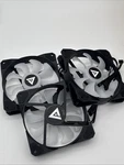 Apevia Lunar Pro 140MM Silent Dual Ring Rgb Color Changing Led Fan (3-PK). Fixed Price $29.99.