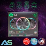 Razer Kunai Chroma 120MM 2200RPM Max Argb And Pwm Hydraulic Case (3 Fans). Fixed Price $112.50.