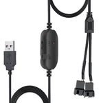 8W 12V Pc Cooling Fan Speed Controlusb To Dual 3PIN 4PIN Power Adapter Ca. Fixed Price $19.43.