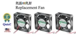 3X Quiet Replacement Fans For Allied Telesyn AT-8124XL. Fixed Price $44.95.