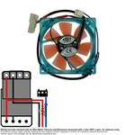 Fan Muffin Cooling 80MM 80X80X25 Top Motor Uv Blor DF1208SM 0.20A. Fixed Price $6.00.