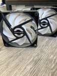 Phanteks 120MM Pc Case Cooling Fans White Blade Black Frame (2 Pack). Fixed Price $18.99.
