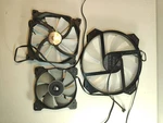 Mixed Pc Case Fan Bundle Cooler Master 200MM Rgb, Phanteks 140MM, Corsair 120MM. Fixed Price $14.34.