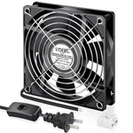 Wderair Small 120MM X 25MM Ec 4 Inch Brushless Cooling Fan With Ac Plug 110V .... Fixed Price $24.01.