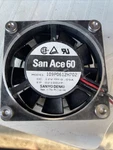 San Ace 60 12V Fan Model Number 109PO612H702. Fixed Price $25.00.