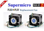 2X Replacement Fans For Supermicro FAN-0147L4 40X28MM 4-PIN Pwm Axial. Fixed Price $39.90.