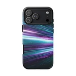For Iphone/galaxy/pixel - Ink Case Digital Particles Teal Violet Streaks. Fixed Price $44.99.