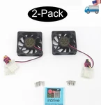 2-PACK: New Ul 60MM 15MM 4PIN Molex Desktop Pc System Case/cpu/gpu Cooling Fan. Fixed Price $5.99.