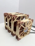 Noctua NF-A14 Pwm 140MM (3PK)+ NF-F12 (1PC) Premium Fan- Brown/beige- Used. Fixed Price $65.00.
