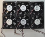 (lot Of 6) Delta Dc Brushless Fan Motor AFB1212SHE 120MM X 38MM Pwm Server. Fixed Price $45.00.