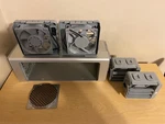 2009, 2010-2012 Apple Mac Pro Cpu Cage, Fans, Pcie Rear Grill. Fixed Price $40.00.