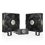Axial S1225D Dual 120MM Muffin Fan W/ Speed Controller Ul-certified Doorway Room. Fixed Price $68.38.